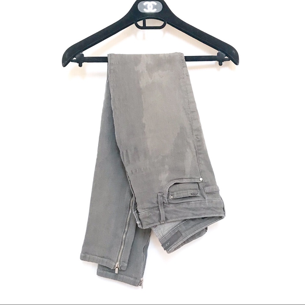Joe’s Jeans Skinny Ankle Jeans Gray Zip Jeggings